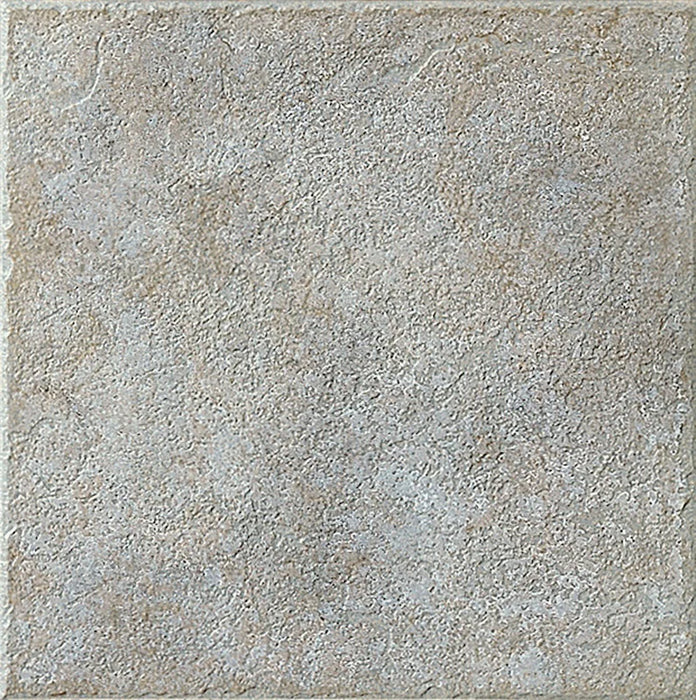 Dettaglio piastrella per pavimento in gres porcellanato effetto cotto della collezione Lathemar di Alfalux, formato 30x30 cm, colore Grigio