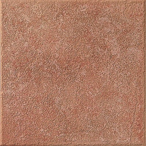 Dettaglio piastrella per pavimento in gres porcellanato effetto cotto della collezione Lathemar di Alfalux, formato 30x30 cm, colore Terra