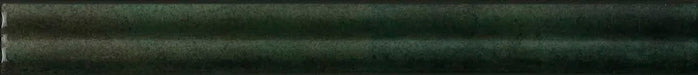 Piastrella per rivestimento interno in gres porcellanato effetto mattoncino lucido a rilievo della collezione Life di Ceramica Rondine, formato 4.8x45 cm, colore 3D Slide Dark Green