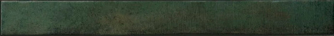 Piastrella per rivestimento interno in gres porcellanato effetto mattoncino lucido della collezione Life di Ceramica Rondine, formato 4.8x45 cm, colore Dark Green