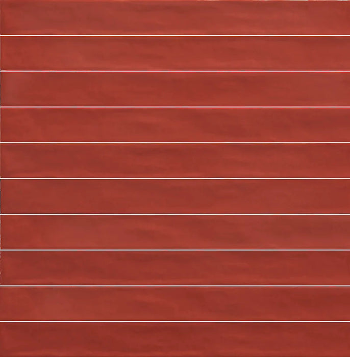 Piastrella ceramica pasta bianca Linea Terracotta Matt 5x50 Eccentrico, effetto mattoncino opaco.