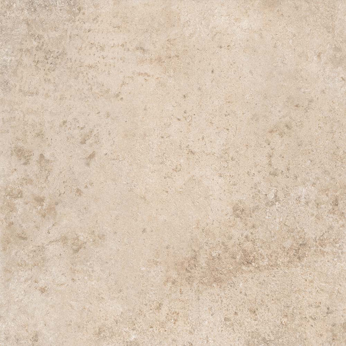 dettaglio piastrella in gres porcellanato effetto cemento anticato. Collezione Lucania di Idea Ceramica, Colore Fardella Beige Formato quadrato 60x60 per esterni R11