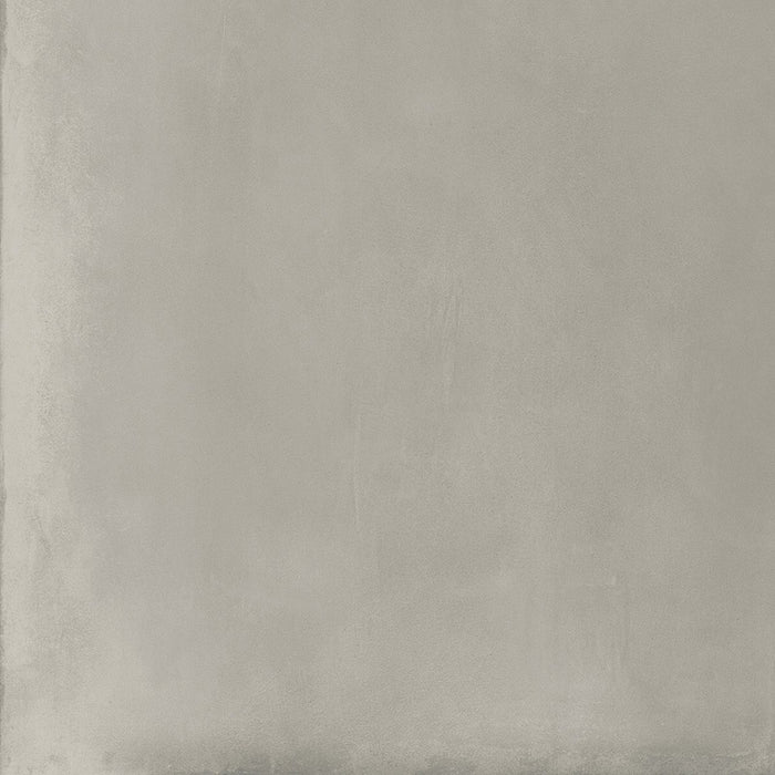 Dettaglio piastrella da pavimento e rivestimento in gres porcellanato effetto cemento industriale della collezione Make di Gardenia Orchidea, formato 60x60, colore Ash