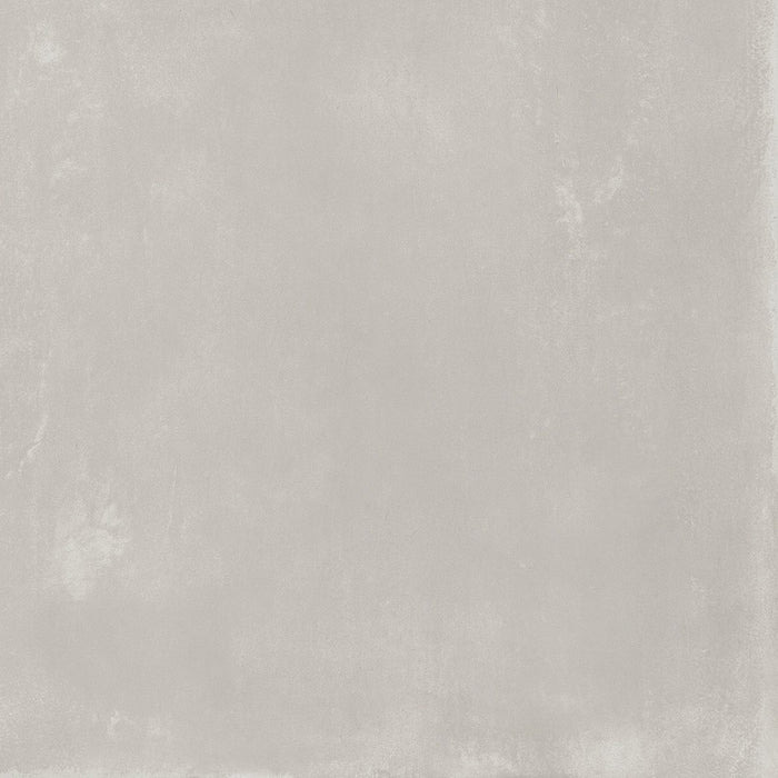 Dettaglio piastrella da pavimento e rivestimento in gres porcellanato effetto cemento industriale della collezione Make di Gardenia Orchidea, formato 60x60, colore Avorio