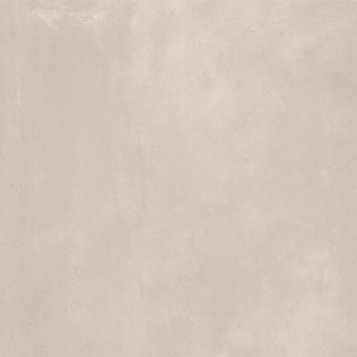 Dettaglio piastrella da pavimento e rivestimento esterno in gres porcellanato effetto cemento industriale della collezione Make di Gardenia Orchidea, formato 80x80 R11, colore Corda