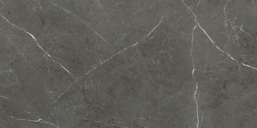 dettaglio piastrella per pavimenti e rivestimenti in gres porcellanato effetto marmo opaco, della collezione La Marmoteca di Gardenia Orchidea, formato 60x120 NAT. PTECH, colore Grey Stone