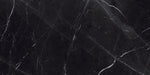 dettaglio piastrella per pavimenti e rivestimenti in gres porcellanato effetto marmo opaco, della collezione La Marmoteca di Gardenia Orchidea, formato 60x120 NAT. PTECH, colore Marquinia Black