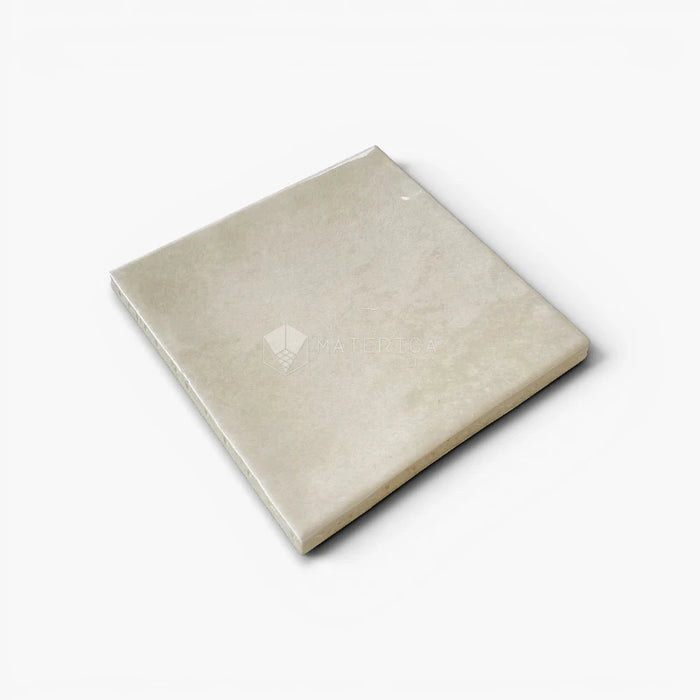 Foto piastrella per rivestimento in gres porcellanato effetto mattoncino lucido 10x10 cm della collezione Marrakech, colore Ivory di Ceramica Rondine