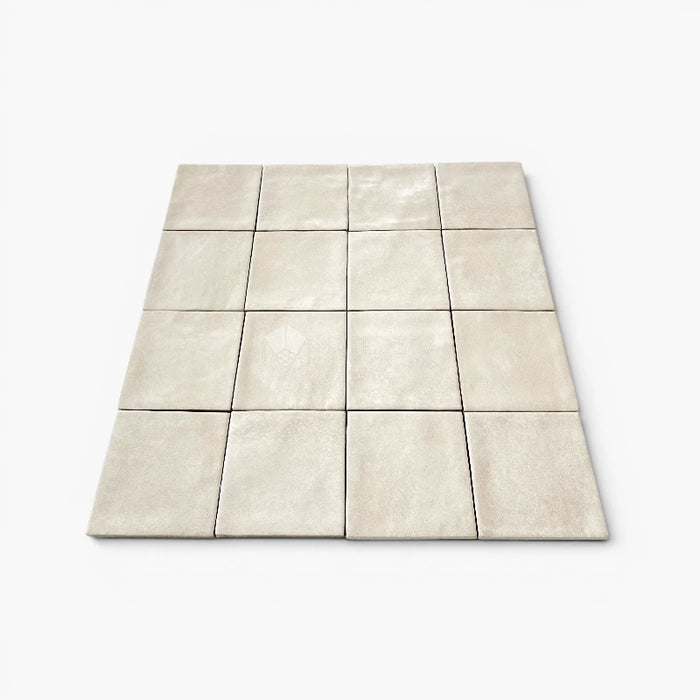 Foto piastrella per rivestimento in gres porcellanato effetto mattoncino opaco 10x10 cm della collezione Marrakech, colore Ivory di Ceramica Rondine