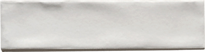 Dettaglio piastrella per rivestimento in gres porcellanato effetto mattoncino opaco 4.8x20 cm della collezione Marrakech, colore Total White di Ceramica Rondine