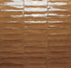 Dettaglio posato piastrella per rivestimento in gres porcellanato effetto mattoncino lucido 4.8x20 cm della collezione Marrakech, colore Copper di Ceramica Rondine