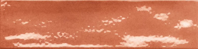 Dettaglio Piastrella da rivestimento in gres porcellanato serie Multiforme 1741 di Marca Corona, effetto mattoncino lucido, formato 7.5x30 cm, Colore Corallo