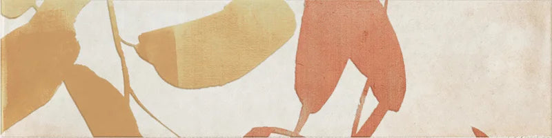 Dettaglio Piastrella da rivestimento in gres porcellanato serie Multiforme 1741 di Marca Corona, effetto mattoncino lucido, formato 7.5x30 cm, Colore Ramage Caldo