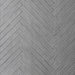 Posato a spina di pesce della piastrella per pavimento e rivestimento interno in gres porcellanato effetto mattoncino e graniglia della collezione Mixture di Ceramica Rondine, formato 4.8x45 cm, colore Light Grey