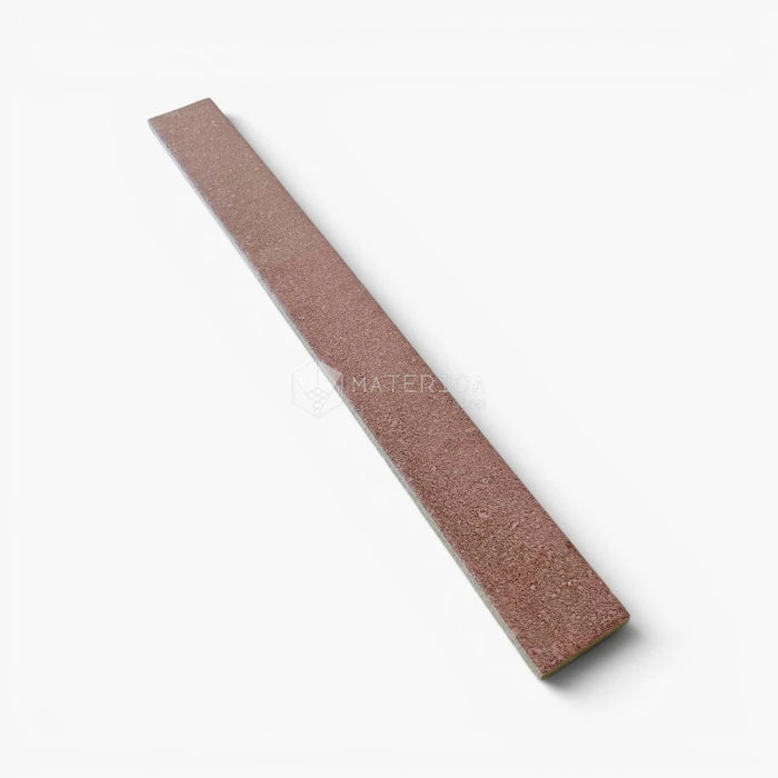 Foto piastrella per pavimento e rivestimento interno in gres porcellanato effetto mattoncino e graniglia della collezione Mixture di Ceramica Rondine, formato 4.8x45 cm, colore Red Wood