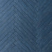 Posato a spina di pesce della piastrella per pavimento e rivestimento interno in gres porcellanato effetto mattoncino e graniglia della collezione Mixture di Ceramica Rondine, formato 4.8x45 cm, colore Royal Blue