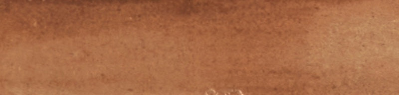 Dettaglio piastrella con rivestimento in gres porcellanato effetto mattoncino lucido 6x25 cm della collezione Mojave, colore Cotto di Ceramica Rondine