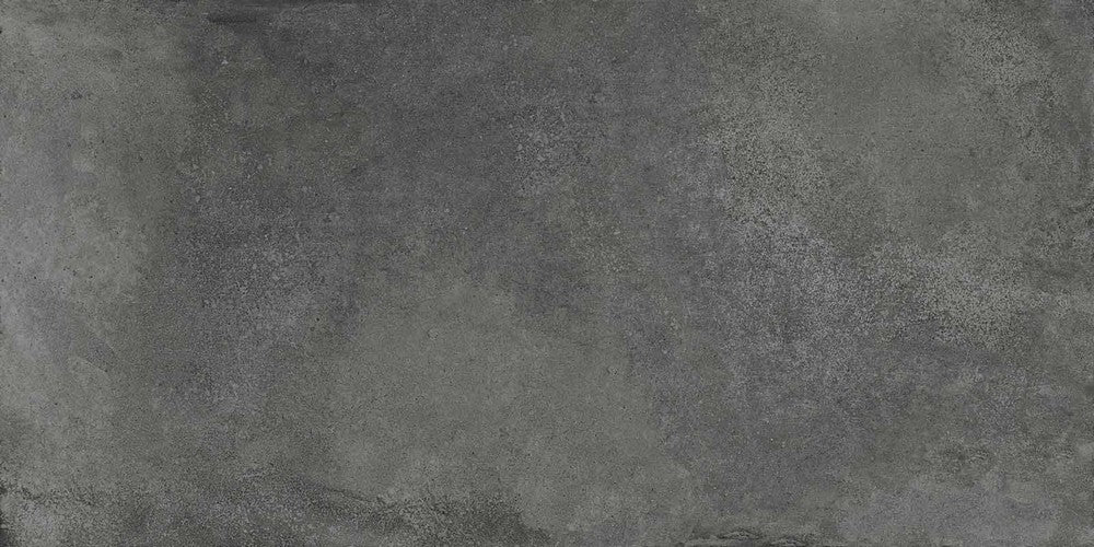 piastrelle della serie moov anthracite di ceramiche keope in formato 60x120 finitura R9 naturale da interno