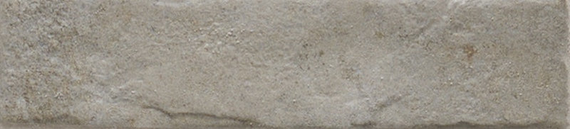 Dettaglio piastrella per pavimento e rivestimento in gres porcellanato effetto mattoncino opaco 6x25 cm della collezione Recovery Stone, colore Mud di Ceramica Rondine