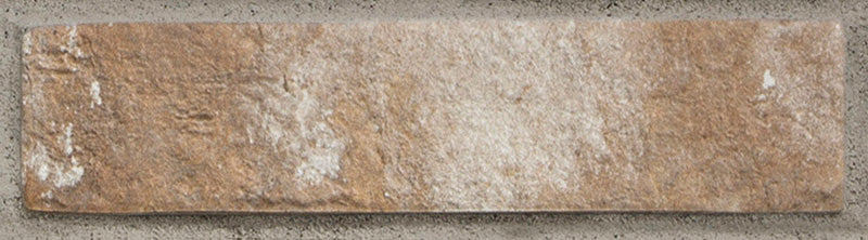 Dettaglio piastrella per pavimento e rivestimento in gres porcellanato effetto mattoncino Opaco 6x25 cm della collezione London, colore Multicolor di Ceramica Rondine