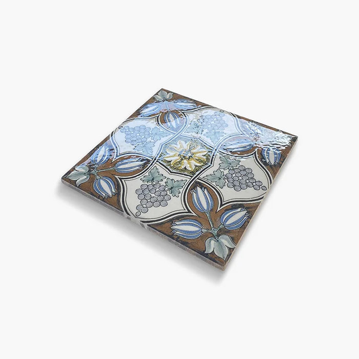 Foto piastrella in gres porcellanato stile maiolica vietrese, collezione Maioliche di ceramiche Valsecchia colore 2 15x15 