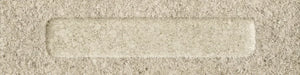 Dettaglio Piastrella da rivestimento in gres porcellanato serie Miniature Fornace di Marca Corona, effetto mattoncino rigato materico e strutturato, formato 6x24, Colore Formella Argilla Naurale