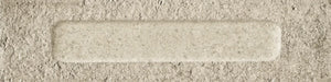 Dettaglio Piastrella da rivestimento in gres porcellanato serie Miniature Fornace di Marca Corona, effetto mattoncino rigato materico e strutturato, formato 6x24, Colore Formella Argilla Naurale