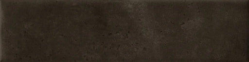 Dettaglio Piastrella da rivestimento in gres porcellanato serie Miniature Cera di Marca Corona, effetto mattoncino vellutato, formato 6x24, Colore Nero Inchiostro