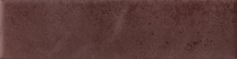 Dettaglio Piastrella da rivestimento in gres porcellanato serie Miniature Cera di Marca Corona, effetto mattoncino vellutato, formato 6x24, Colore Amaranto Jam