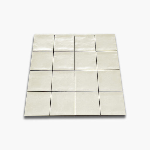 Foto piastrella per rivestimento in gres porcellanato effetto mattoncino opaco 10x10 cm della collezione Marrakech, colore Ivory di Ceramica Rondine