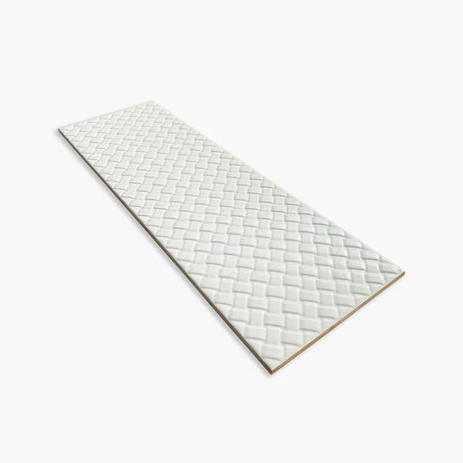 rivestimento ceramico scontato effetto a rilievo bianco, per rivestimento bagno e cucina