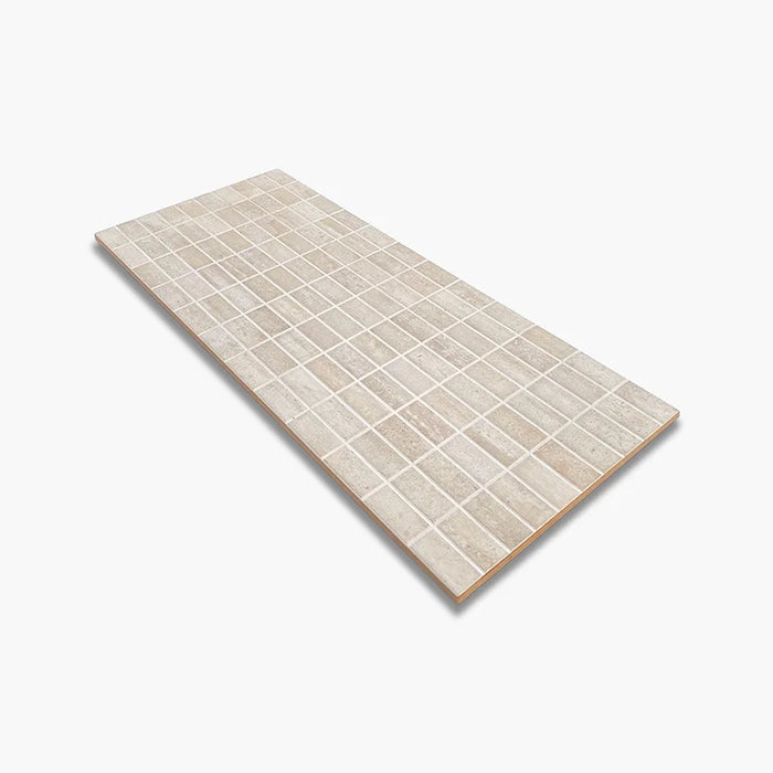 Rivestimento bagno e cucina scontato al miglior prezzo 25x60 beige effetto mosaico