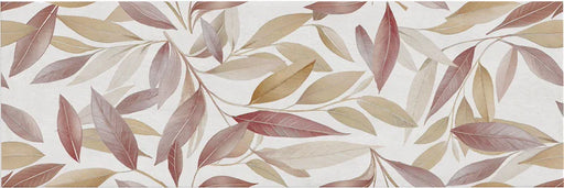 Piastrella per rivestimenti in bicottura pasta bianca effetto decoro floreale della collezione Medley di Savoia Italia, formato 25x75 colore Jazz Warm