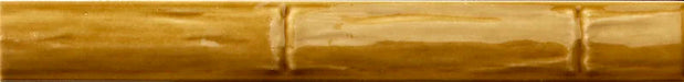 Dettaglio Piastrella da rivestimento in gres porcellanato serie Milano70 di 41zero42, effetto mattoncino lucido bamboo, formato 4x31 cm, Colore Bamboo Gold