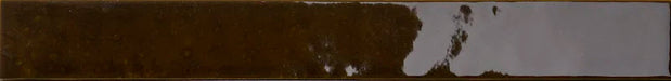 Dettaglio Piastrella da rivestimento in gres porcellanato serie Milano70 di 41zero42, effetto mattoncino lucido, formato 4x31 cm, Colore Cacao