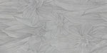 dettaglio piastrella da rivestimento in gres porcellanato smaltato opaco effetto cemento DECORATO FLOREALE con dettagli tono su tono della collezione More! di Paul & Co Ceramiche, formato 60x120, colore Precious Ice