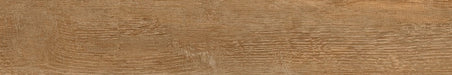 Dettaglio piastrella da pavimento in gres porcellanato effetto legno anticato, serie Greenwood di Ceramica Rondine, colore Noce 7.5x45