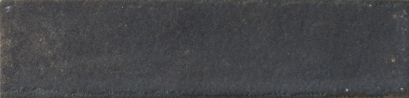 Dettaglio piastrella con rivestimento in gres porcellanato effetto mattoncino opaco 6x25 cm della collezione Noho, colore Black di Ceramica Rondine