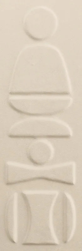 Dettaglio Piastrella da rivestimento in ceramica serie Nok di 41zero42, effetto mattoncino primitivo opaco, formato 6.5x20 cm, Colore Totem Ivory