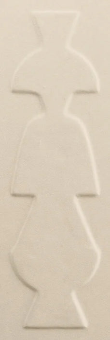 Dettaglio Piastrella da rivestimento in ceramica serie Nok di 41zero42, effetto mattoncino primitivo opaco, formato 6.5x20 cm, Colore Totem Ivory