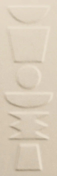 Dettaglio Piastrella da rivestimento in ceramica serie Nok di 41zero42, effetto mattoncino primitivo opaco, formato 6.5x20 cm, Colore Totem Ivory