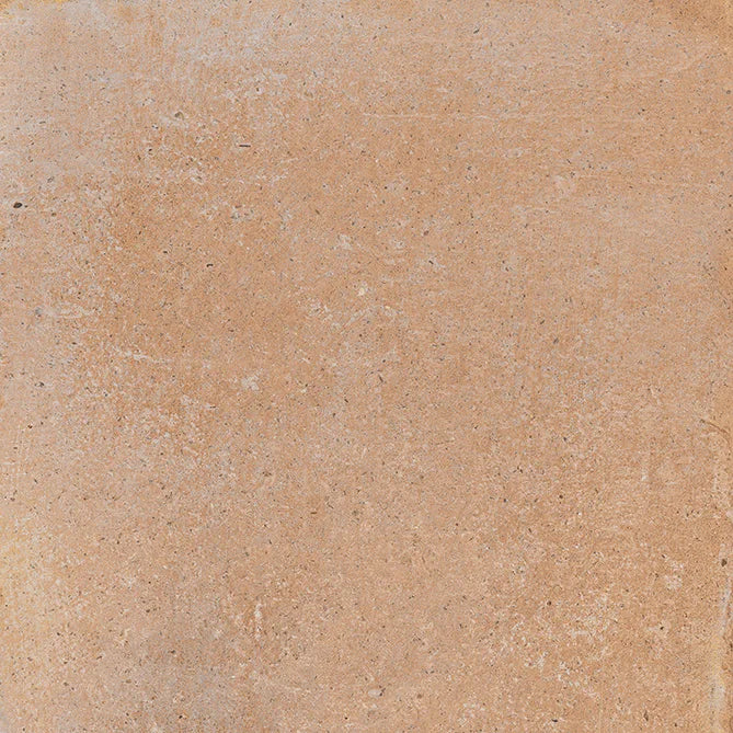 Dettaglio Piastrella da pavimento in gres porcellanato serie Cotti d'Italia di Herberia Ceramiche, effetto cotto Volterra, formato 34x34 Colore cotto