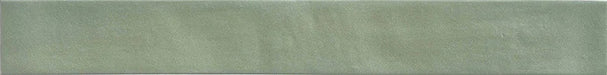Piastrella gres Neo Cool Green 4.6x37.5 Eccentrico, effetto mattoncino opaco.
