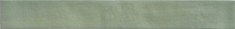 Piastrella gres Neo Cool Green 4.6x37.5 Eccentrico, effetto mattoncino opaco.