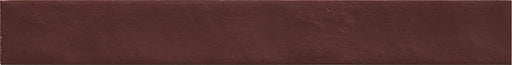 Piastrella gres Neo Warm Red 4.6x37.5 Eccentrico, effetto mattoncino opaco.