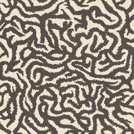 Dettaglio Piastrella da pavimento e rivestimento in gres serie Nok di 41zero42, effetto argilla con decoro tribale opaco, formato 120x120 cm, Colore Snake Ebony