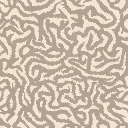 Dettaglio Piastrella da pavimento e rivestimento in gres serie Nok di 41zero42, effetto argilla con decoro tribale opaco, formato 120x120 cm, Colore Snake Ivory