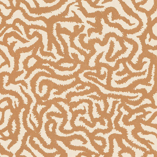 Dettaglio Piastrella da pavimento e rivestimento in gres serie Nok di 41zero42, effetto argilla con decoro tribale opaco, formato 120x120 cm, Colore Snake Terra