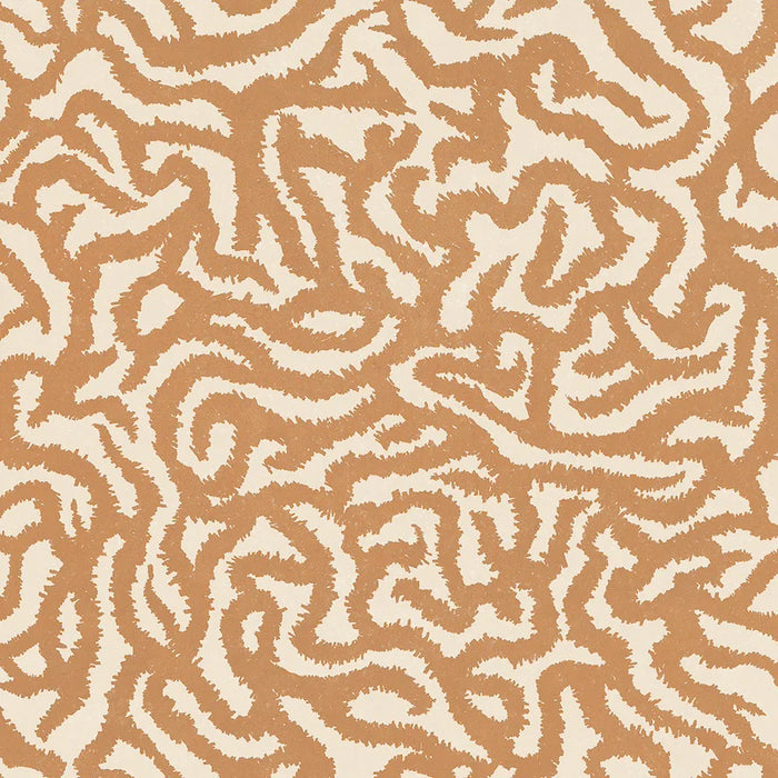 Dettaglio Piastrella da pavimento e rivestimento in gres serie Nok di 41zero42, effetto argilla con decoro tribale opaco, formato 120x120 cm, Colore Snake Terra