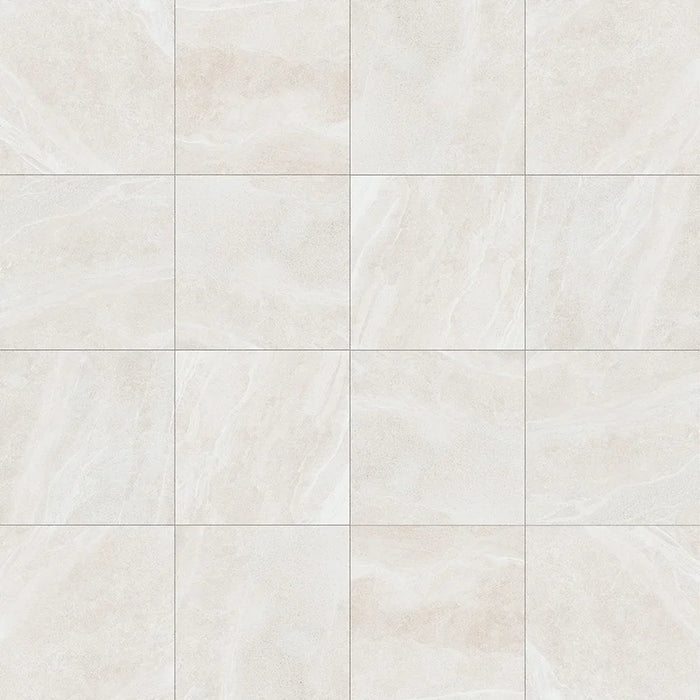 Dettaglio piastrella in gres porcellanato effetto pietra naturale scandinava della Collezione Nordic Stone di Ceramica Settecento, colore White 60x60